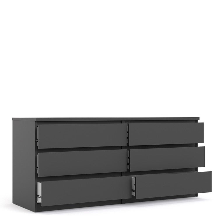 Naia Wide Chest of 6 Drawers (3+3).