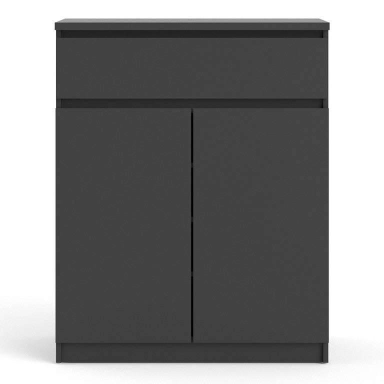 Naia Sideboard - 1 Drawer 2 Doors in Black Matt.