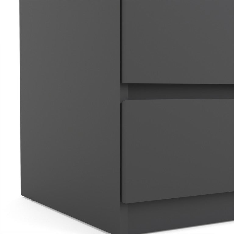 Naia Chest of 3 Drawers in Black Matt.