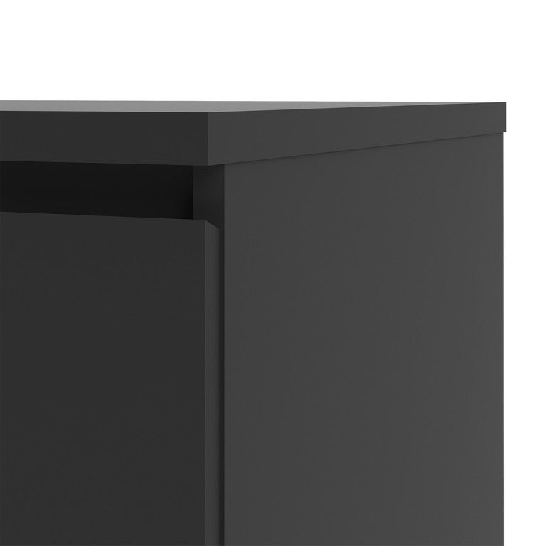 Naia Chest of 3 Drawers in Black Matt.