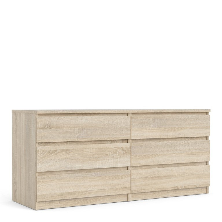 Naia Wide Chest of 6 Drawers (3+3).