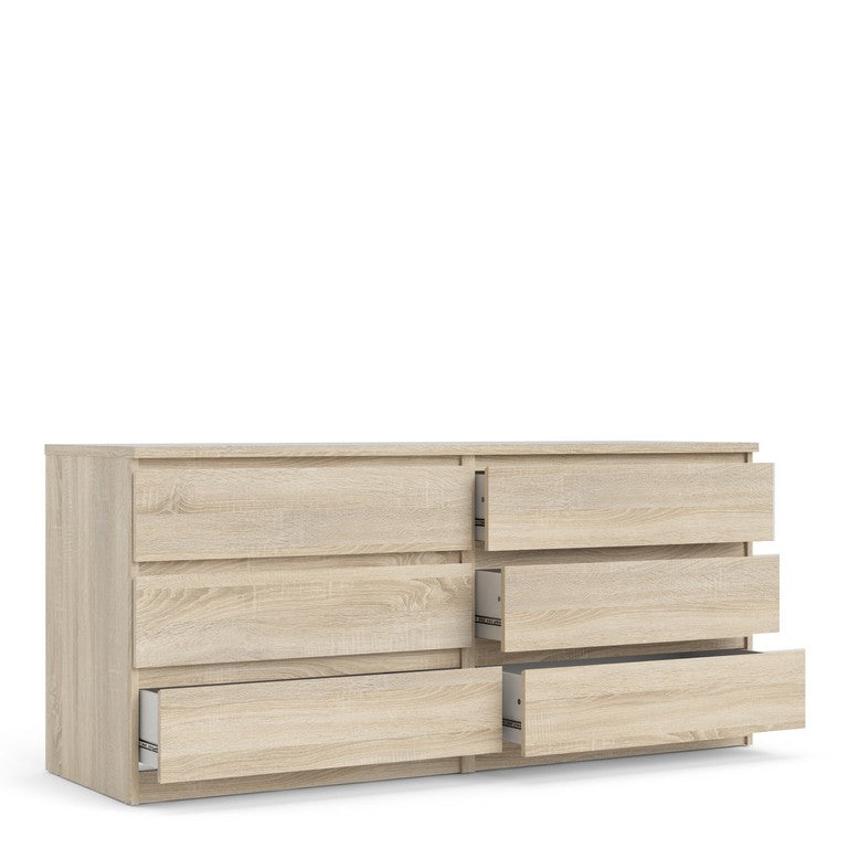 Naia Wide Chest of 6 Drawers (3+3).