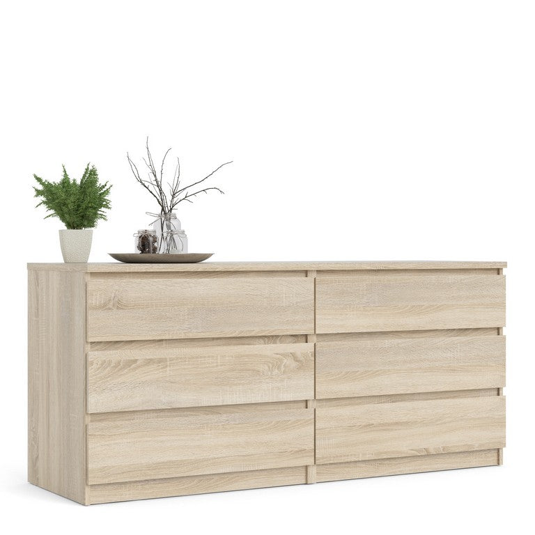 Naia Wide Chest of 6 Drawers (3+3).