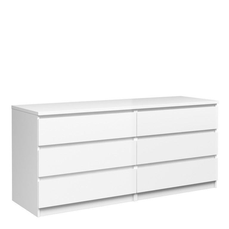 Naia Wide Chest of 6 Drawers (3+3).