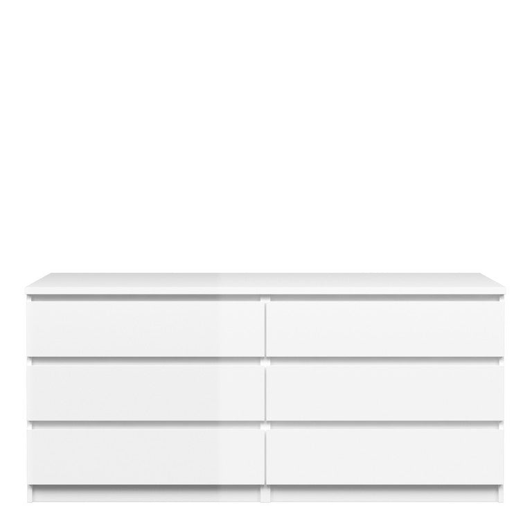 Naia Wide Chest of 6 Drawers (3+3).