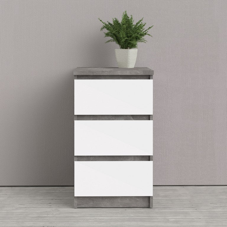 Naia Bedside - 3 Drawers.