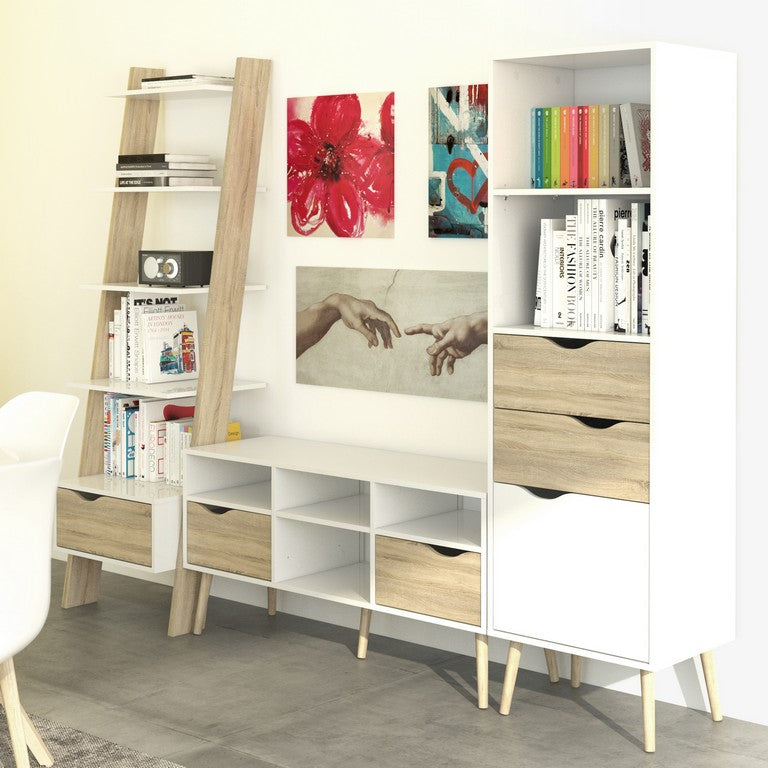 Oslo TV Unit - Wide - 2 Drawers 4 Shelves