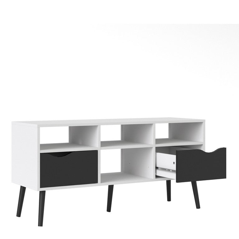 Oslo TV Unit - Wide - 2 Drawers 4 Shelves