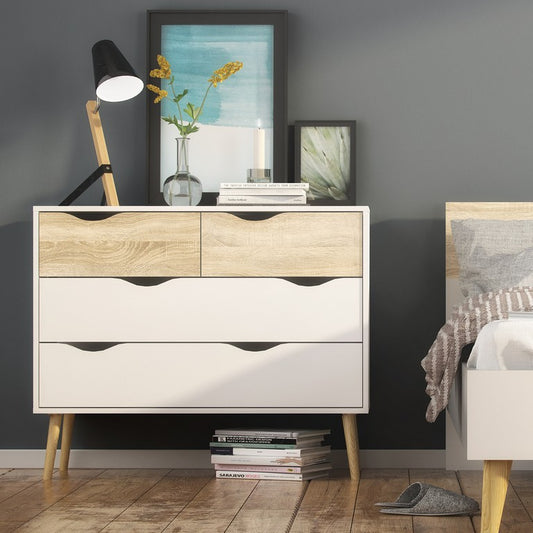 Oslo Chest of 4 Drawers (2+2)