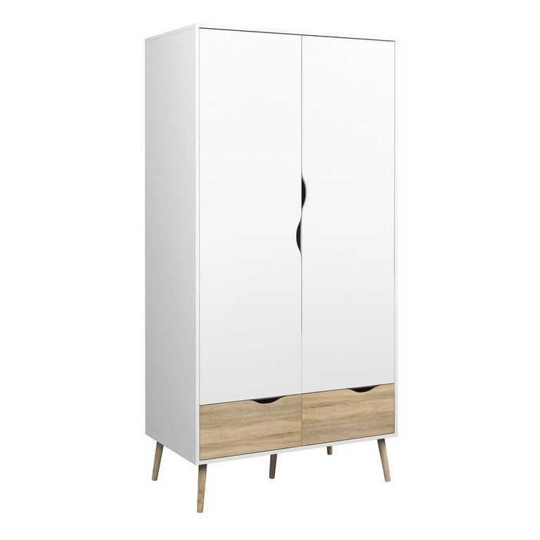 Oslo Wardrobe 2 Doors 2 Drawers