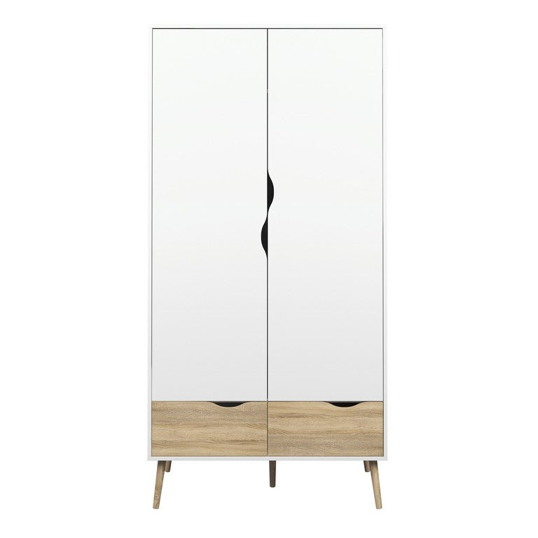 Oslo Wardrobe 2 Doors 2 Drawers