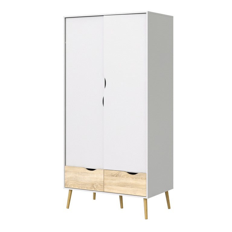 Oslo Wardrobe 2 Doors 2 Drawers