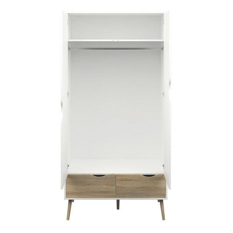 Oslo Wardrobe 2 Doors 2 Drawers