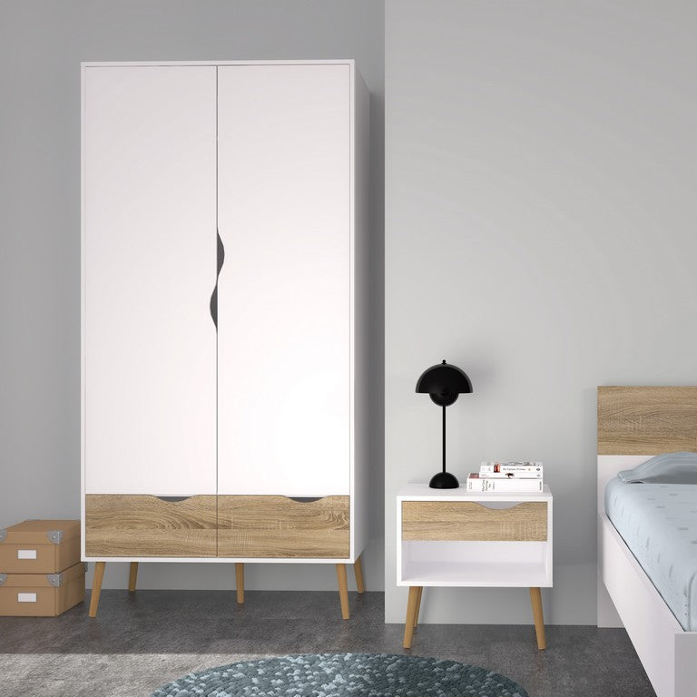 Oslo Wardrobe 2 Doors 2 Drawers