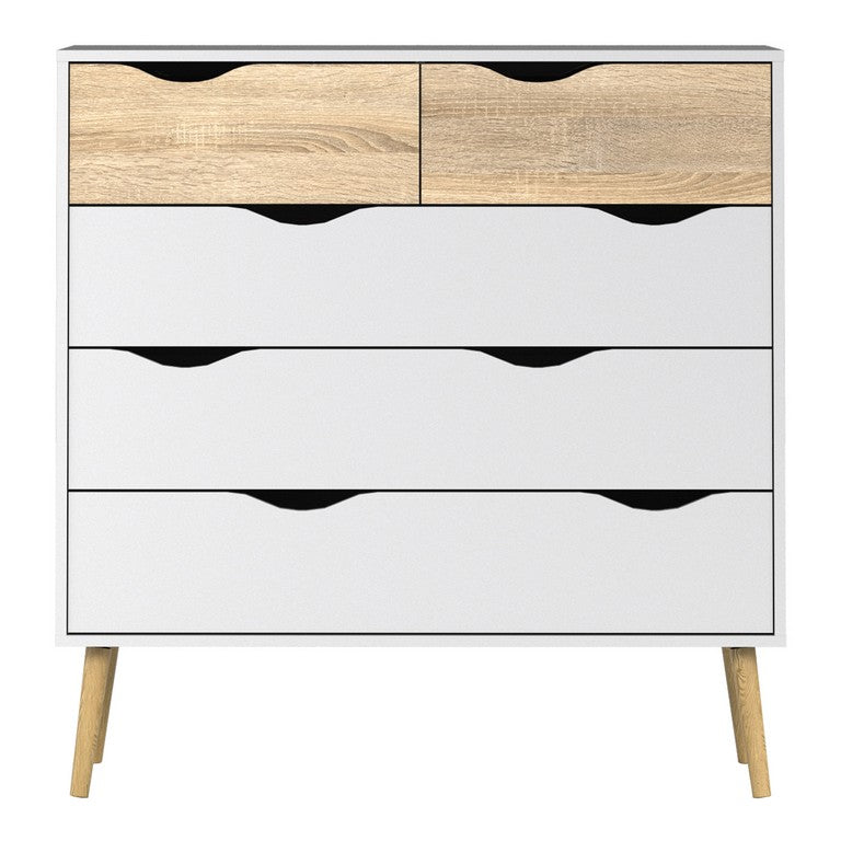 Oslo Chest of 5 Drawers (2+3)