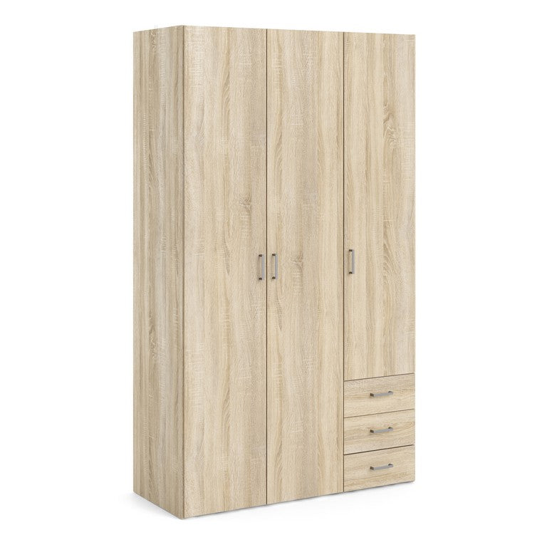 Wardrobe - 3 Doors 3 Drawers.