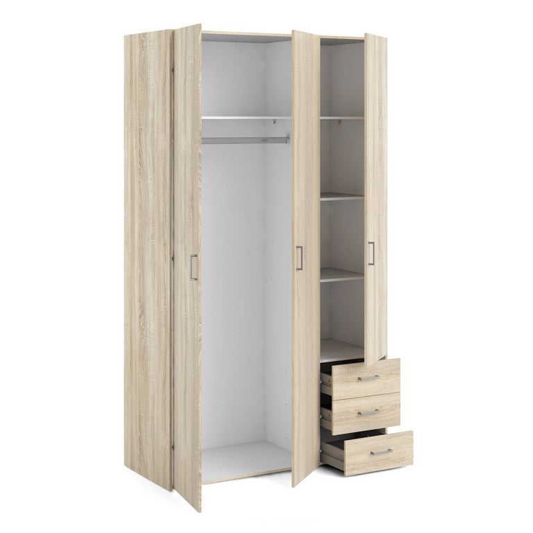 Wardrobe - 3 Doors 3 Drawers.