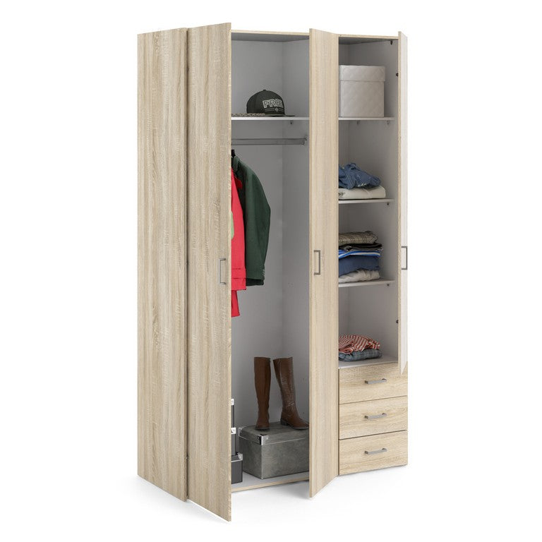 Wardrobe - 3 Doors 3 Drawers.