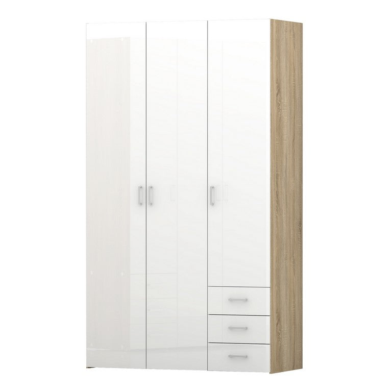 Wardrobe - 3 Doors 3 Drawers.