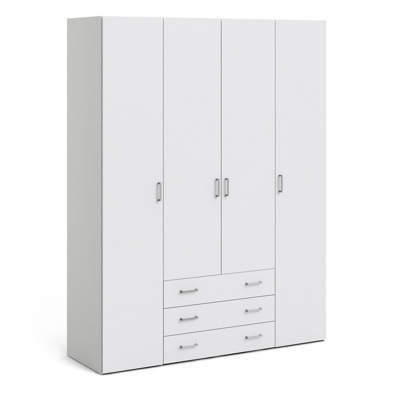 Wardrobe - 4 Doors 3 Drawers.