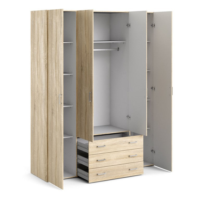 Wardrobe - 4 Doors 3 Drawers.