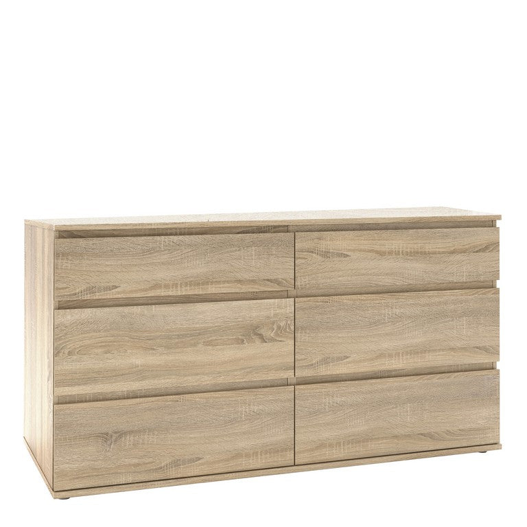 Nova Wide Chest of 6 Drawers (3+3)
