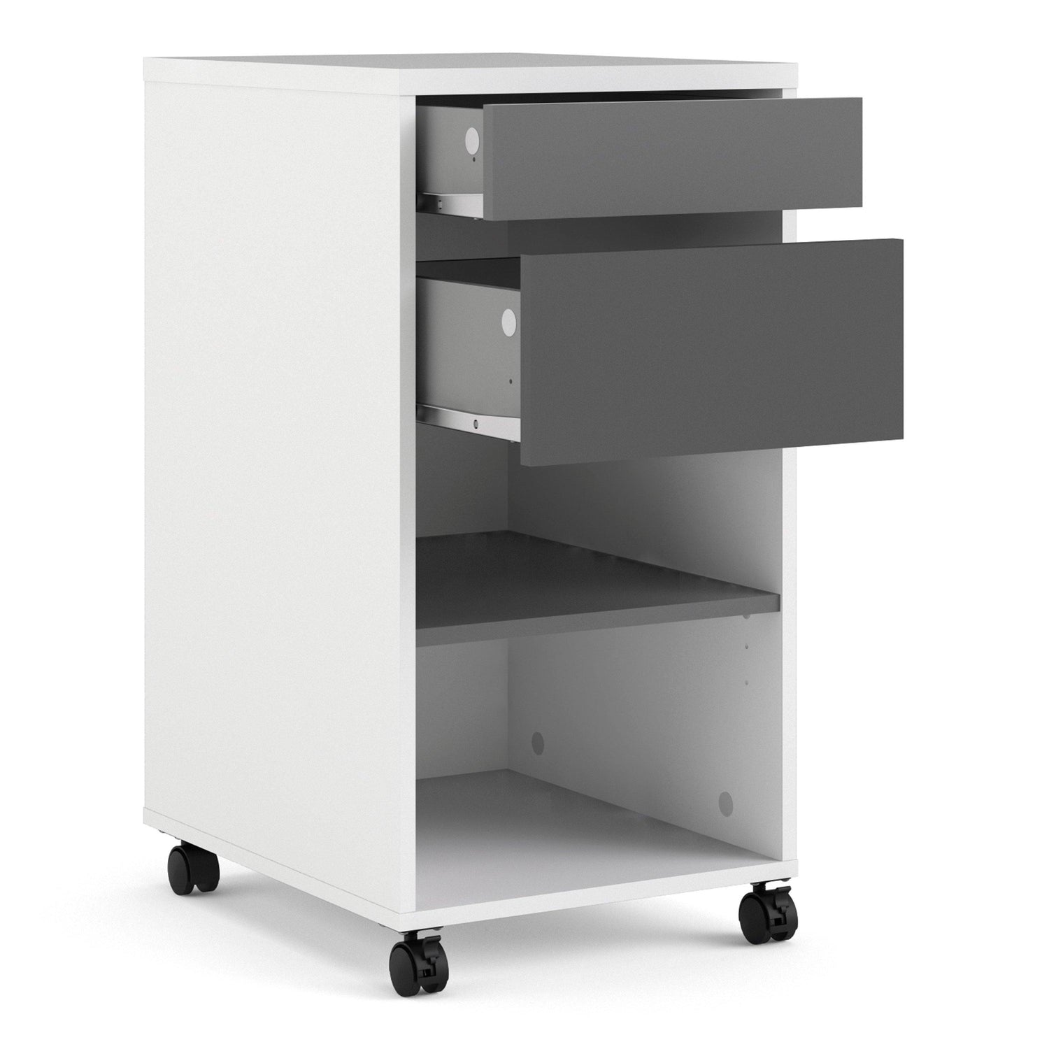 Function Plus Mobile file cabinet 2 drawers + 1 shelf - Home Utopia 