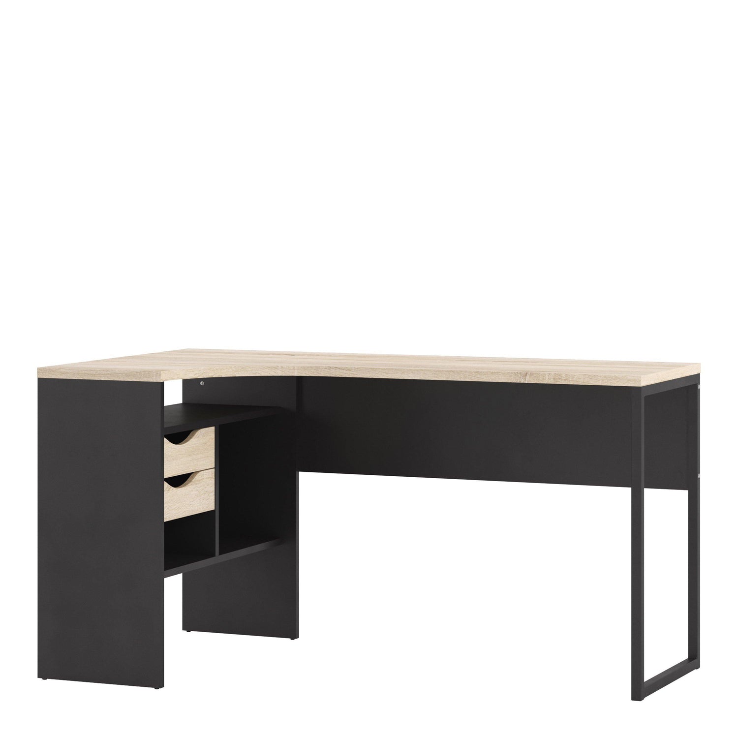 Corner Desk 2 Drawers - Home Utopia 