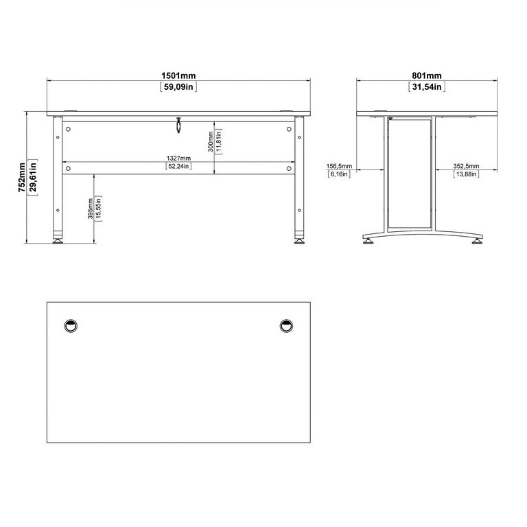 Prima Desk 150 cm.