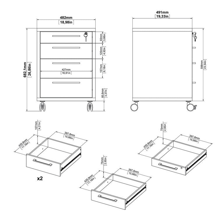 Prima Mobile cabinet.