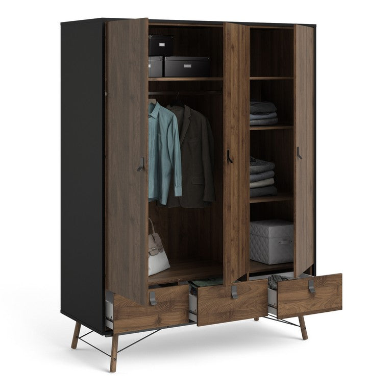 Ry Wardrobe 3 doors + 3 drawers