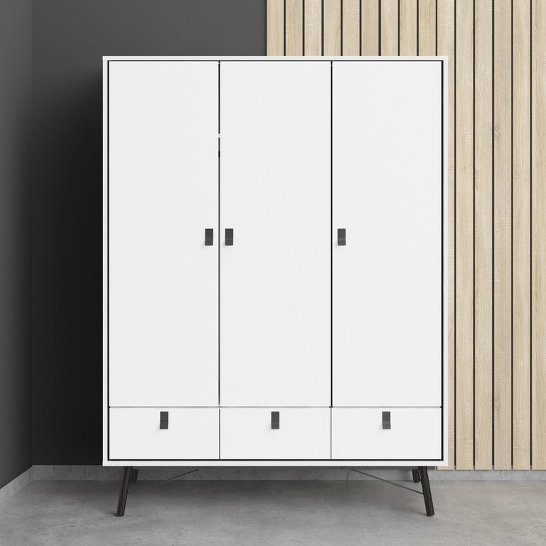 Ry Wardrobe 3 doors + 3 drawers