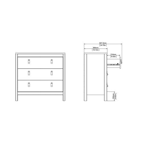 Barcelona Chest 3 Drawers