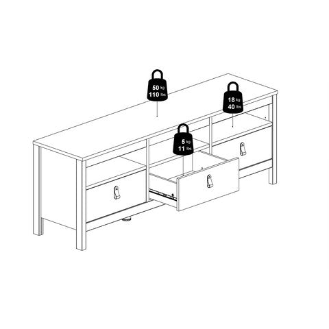 Barcelona Tv-Unit 3 drawers