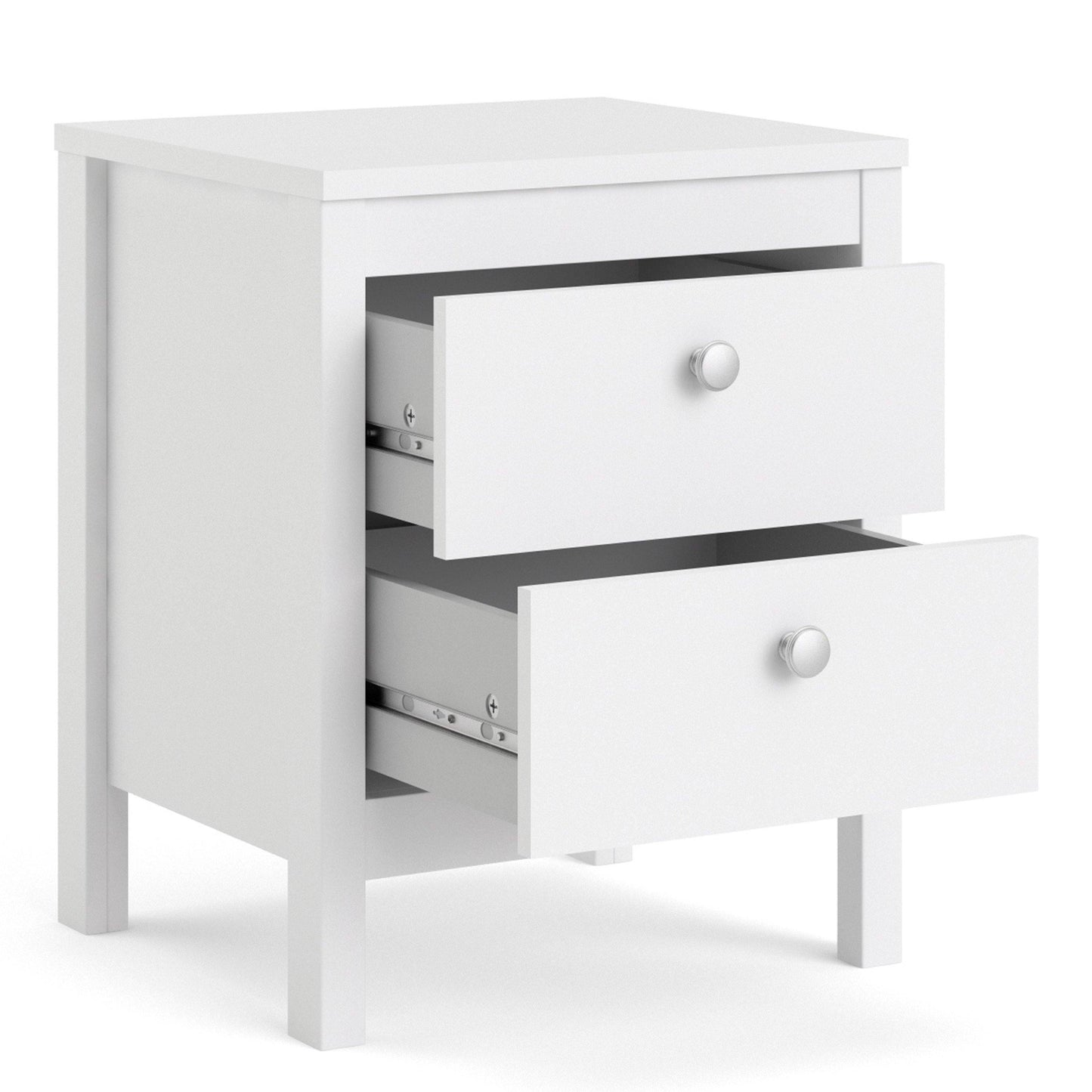 Madrid Bedside Table 2 drawers - Home Utopia 