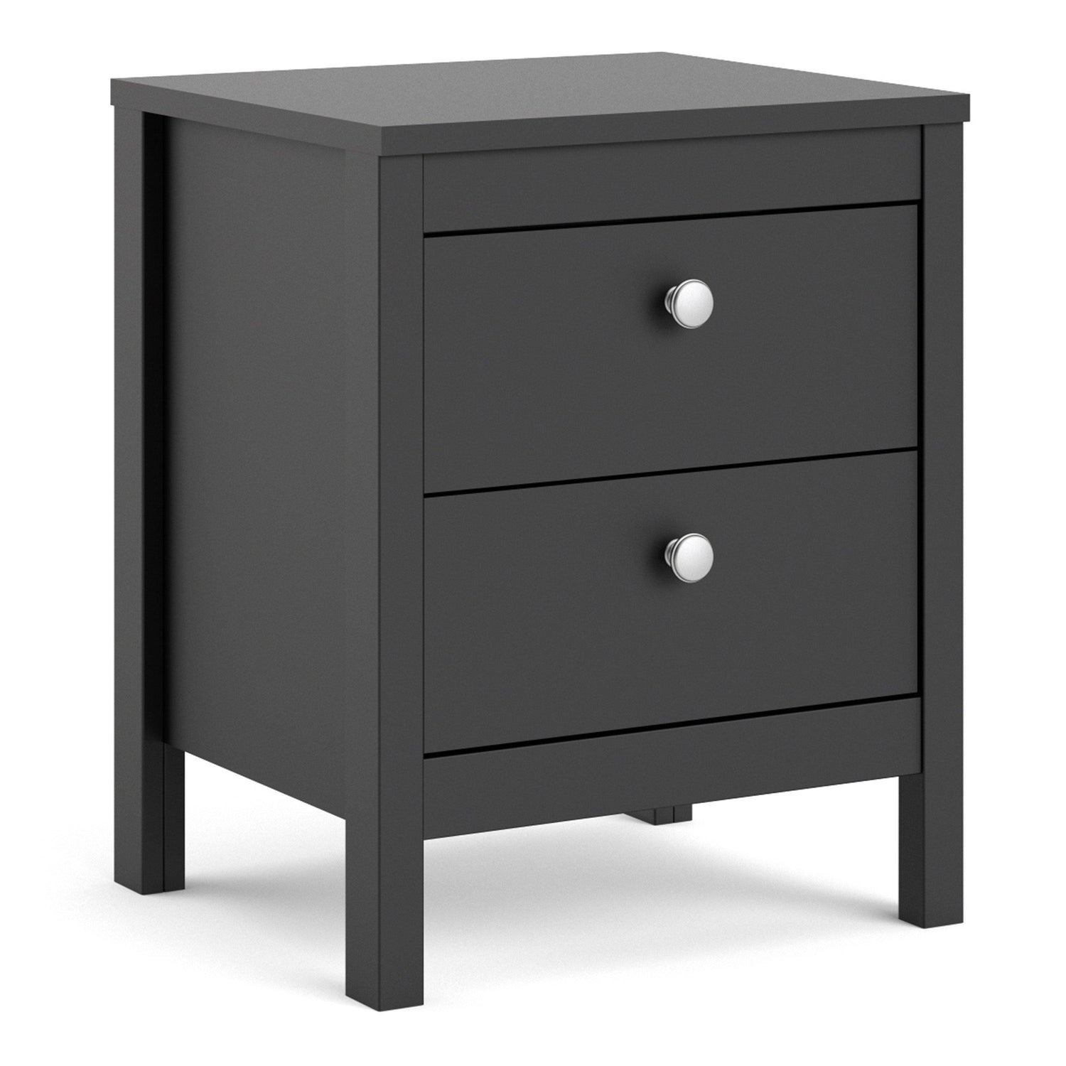 Madrid Bedside Table 2 drawers - Home Utopia 