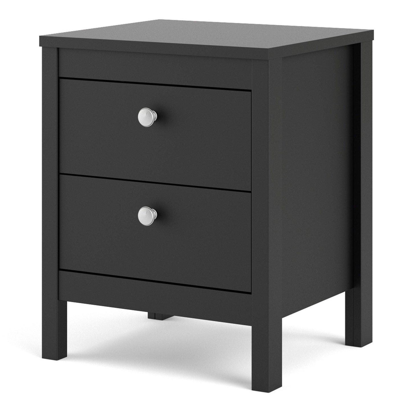 Madrid Bedside Table 2 drawers - Home Utopia 