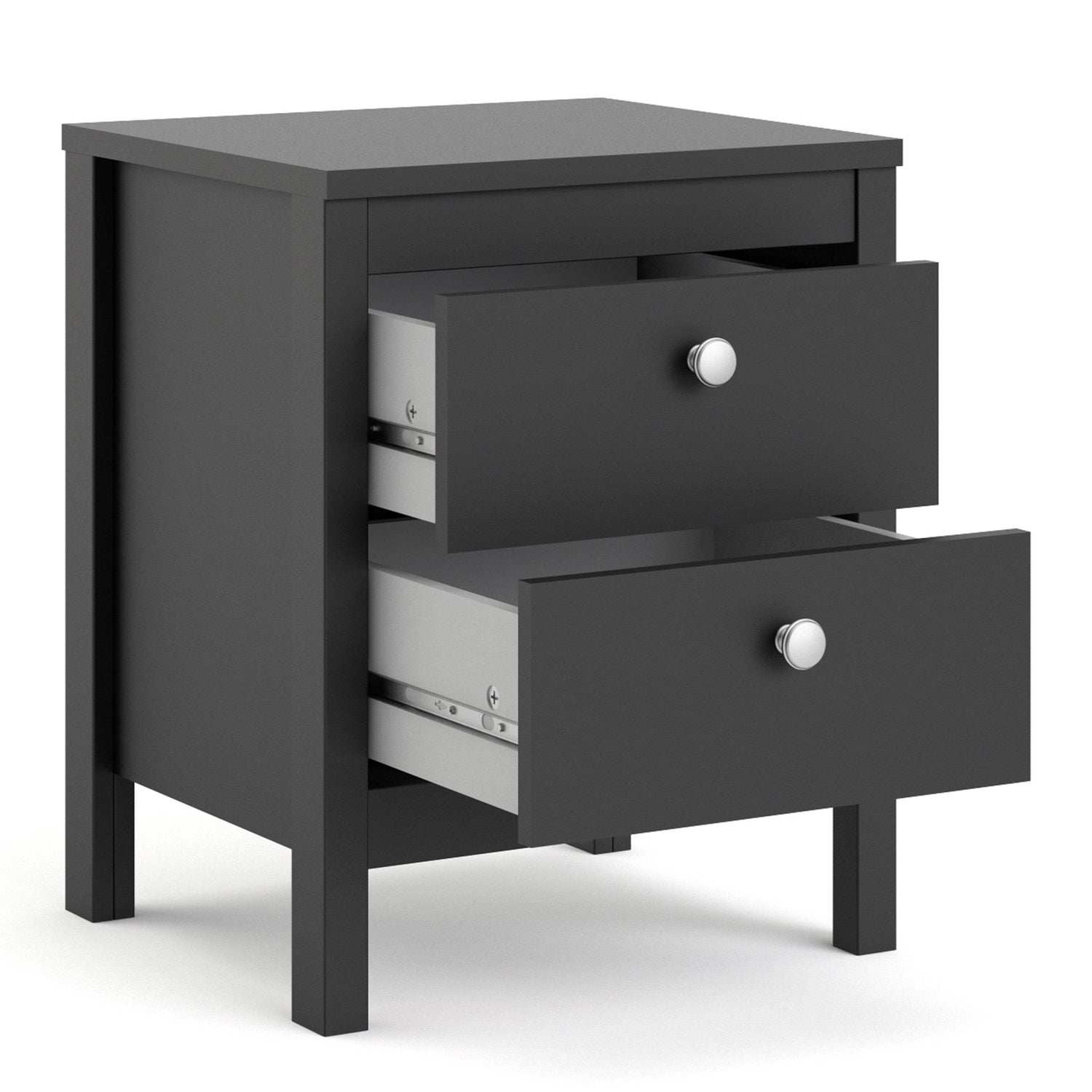 Madrid Bedside Table 2 drawers - Home Utopia 