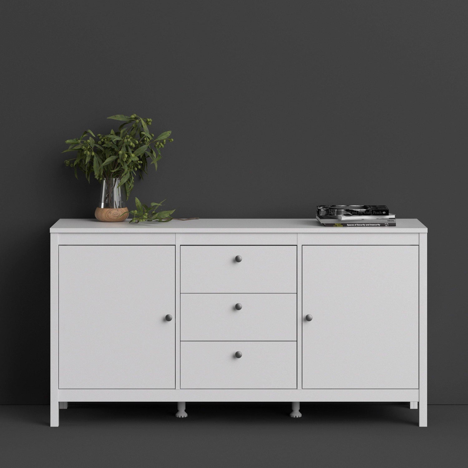 Madrid Sideboard 2 doors + 3 drawers - Home Utopia 