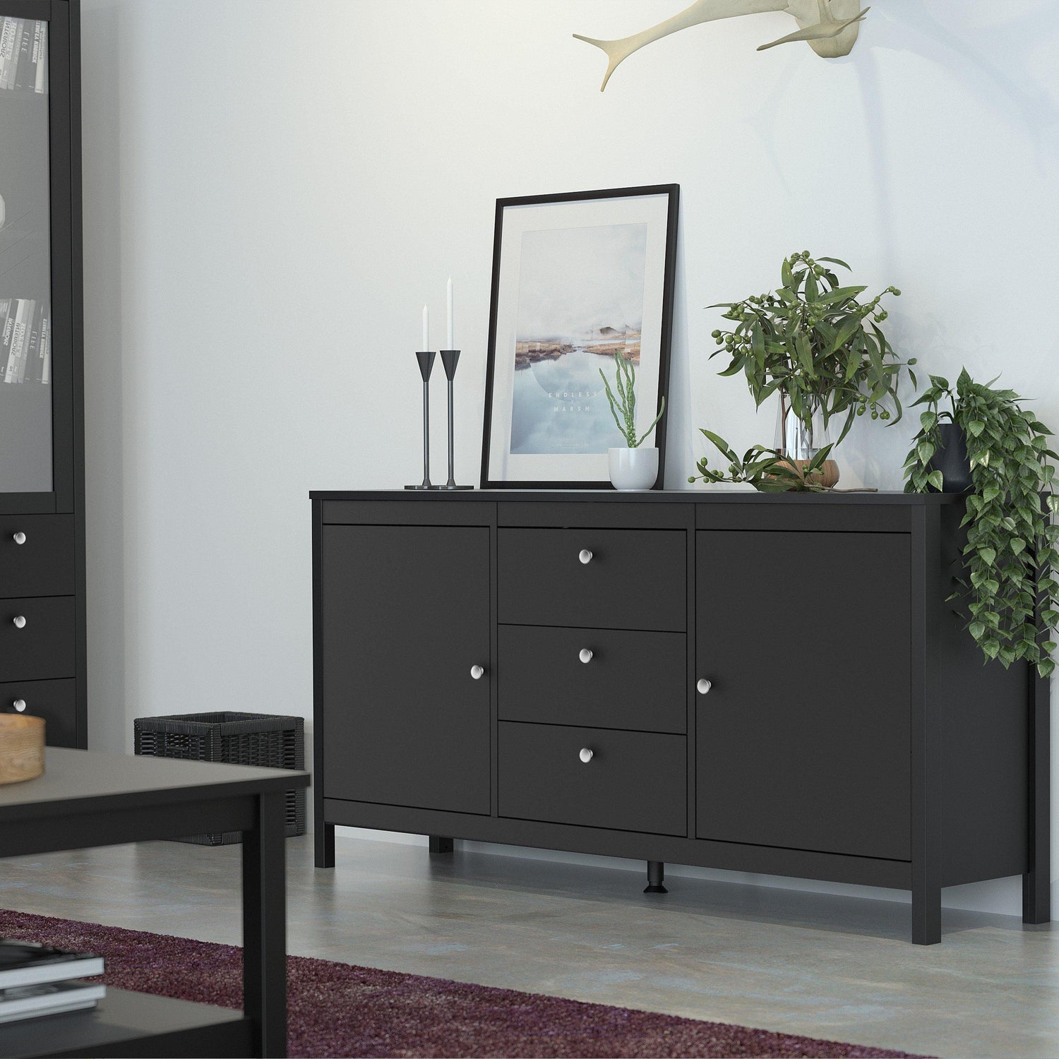 Madrid Sideboard 2 doors + 3 drawers - Home Utopia 