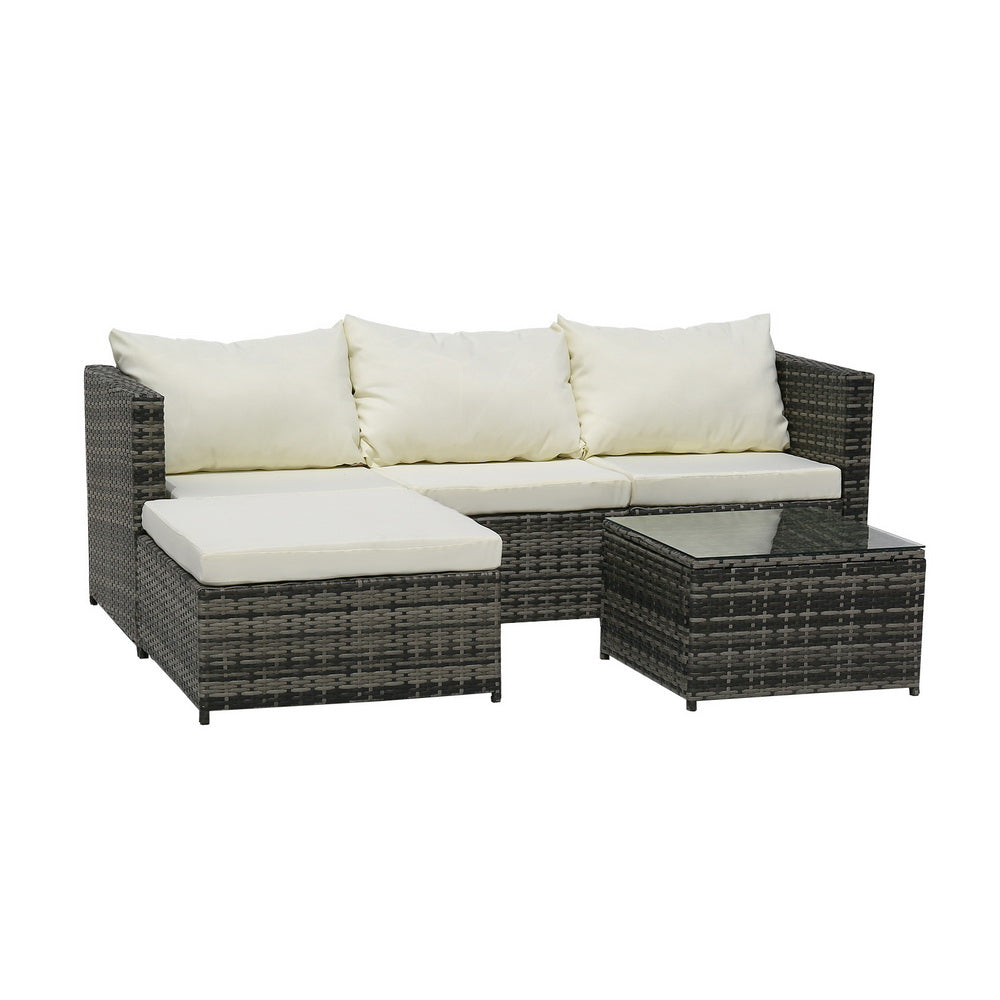 4-Seater Corner Sofa Grey