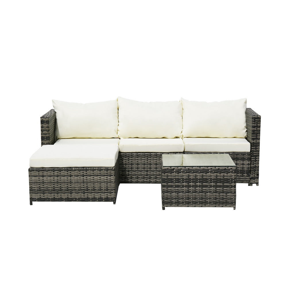 4-Seater Corner Sofa Grey