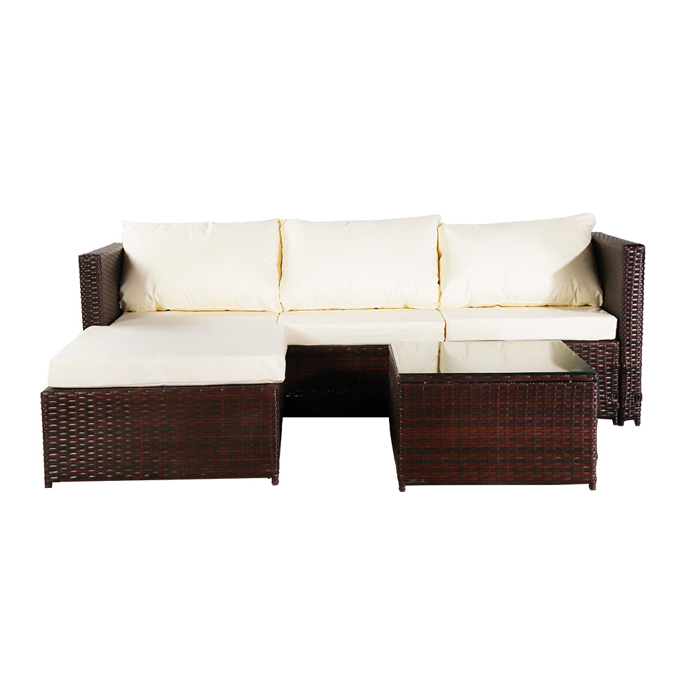 Oshion Three- Piece Sofa and Coffee Table - Brown