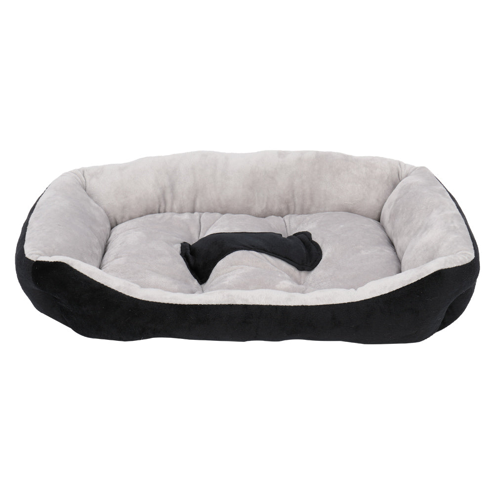 Pet Bed Dog Mat Cat Pad Soft Plush Gray Black for Cats & Dogs