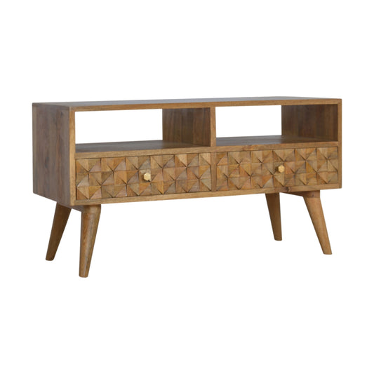 Carved Diamond Media Unit