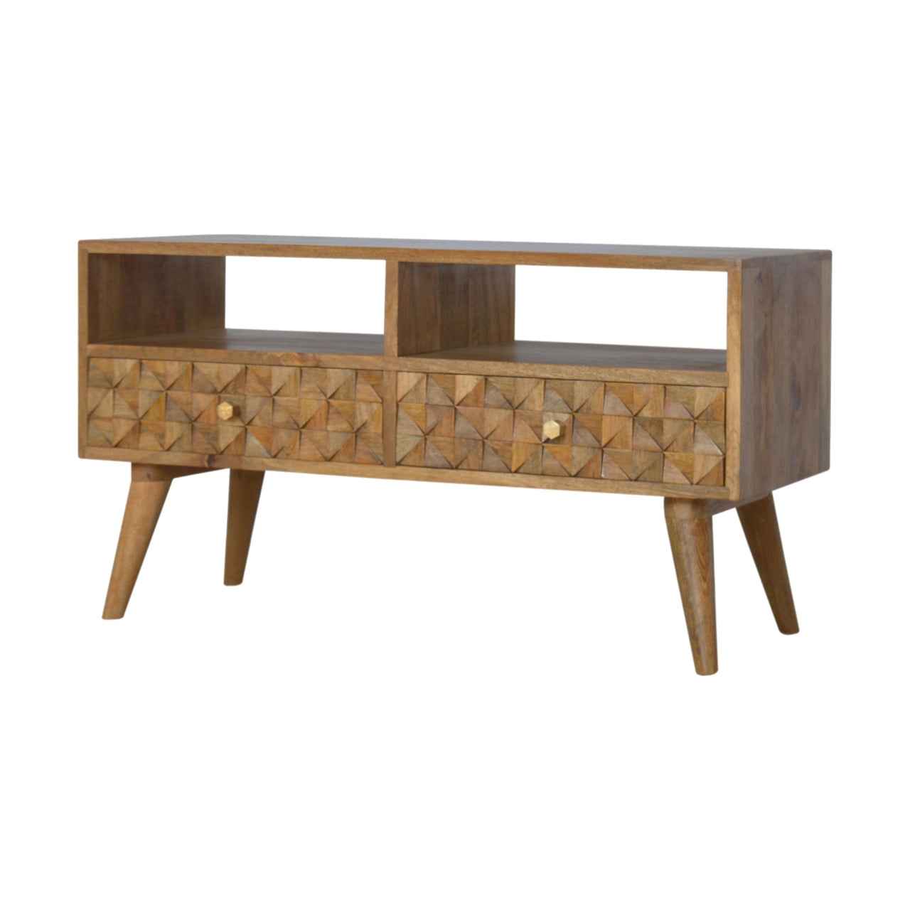 Carved Diamond Media Unit