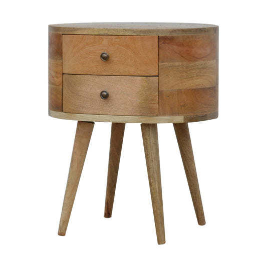 Rounded Bedside Table